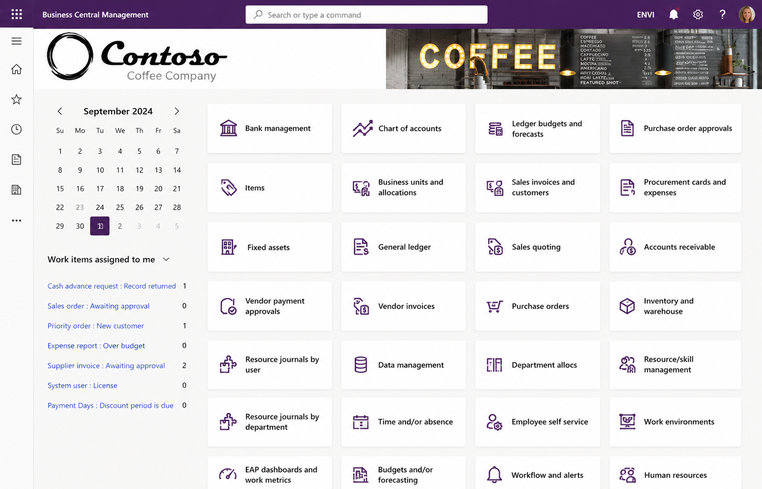 Interface Microsoft ERP
